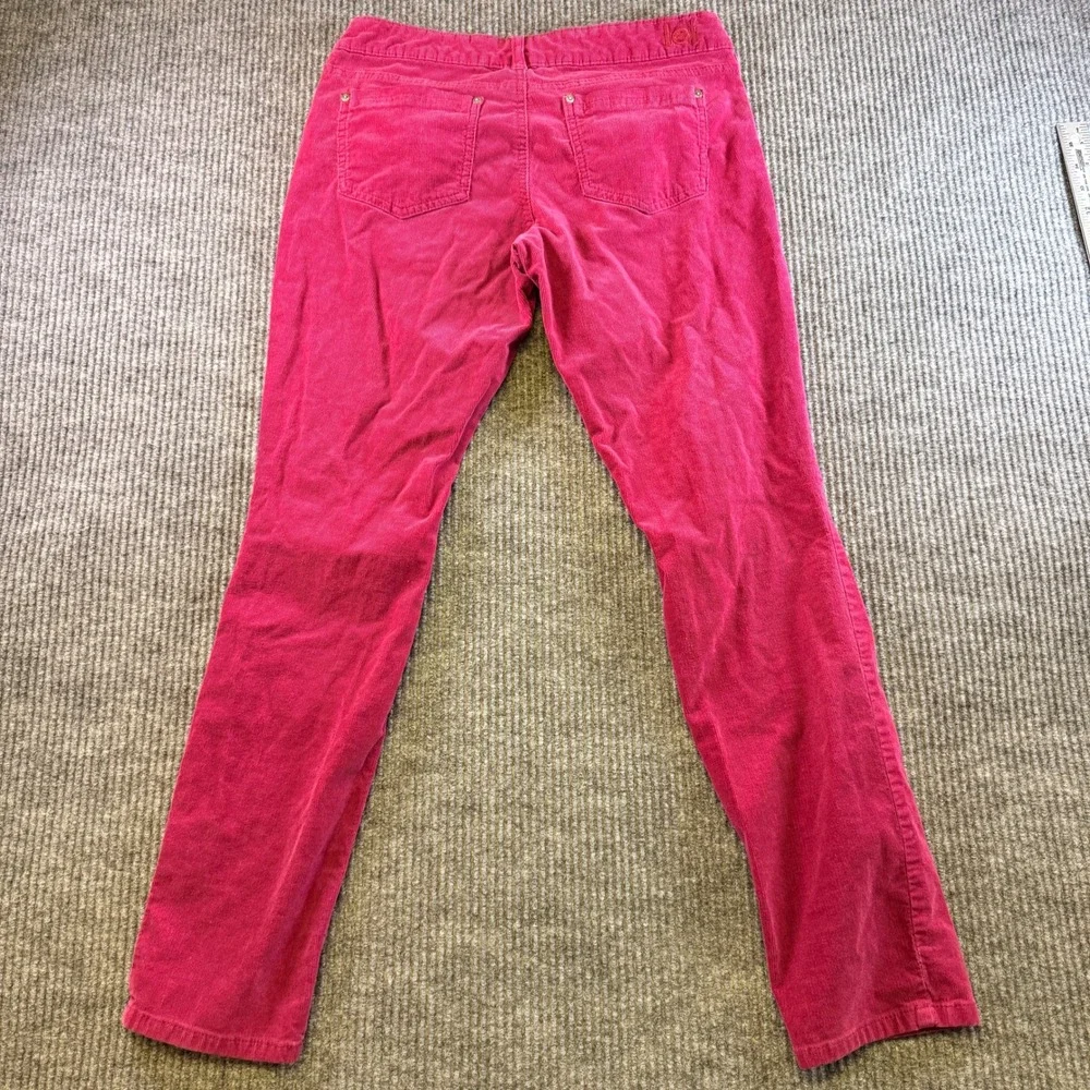 l.e.i. Ashley Lowrise Skinny Corduroy Pants Magenta Pink Womens Size 11 Regular